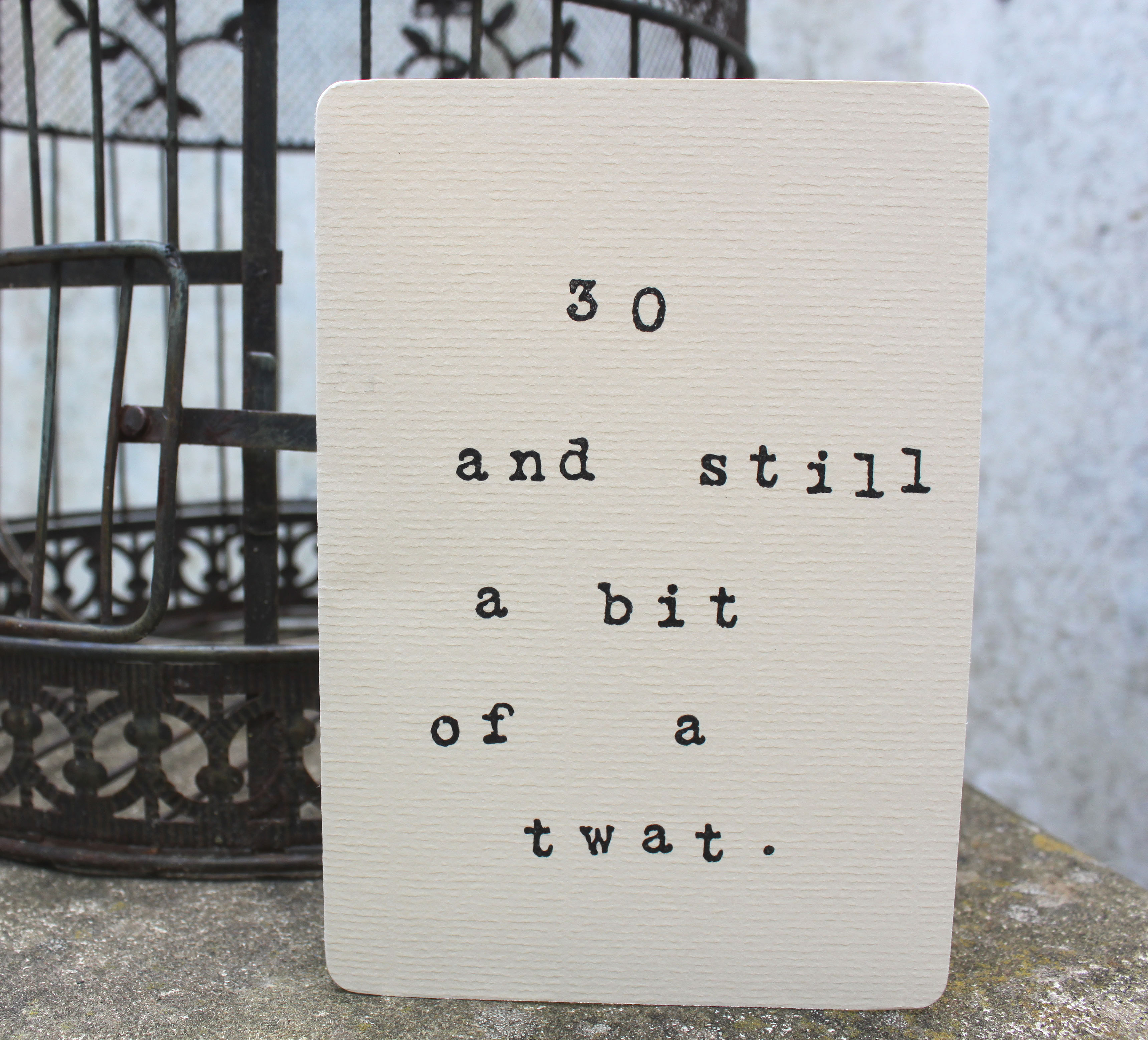 Twat Card – Biglietto Umoristico Con Busta, 12x17 Cm, Progettato Nel Regno Unito - 2